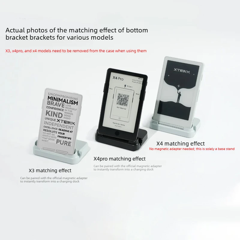For XTEINK X3 X4 Ink Screen Reader LED Reading Light Night Reading for Supplementary Light Rechargeable Book Clip Light