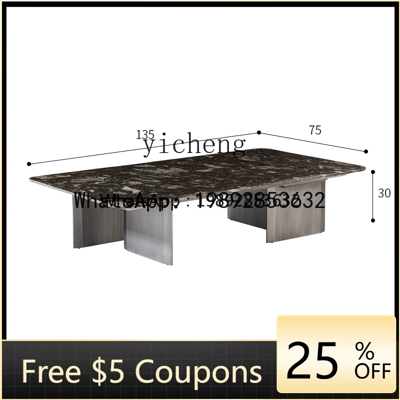 

AAB Natural Platinum Gold Diamand Luxury Stone Marble Size Combined Tea Table Modern Creative New