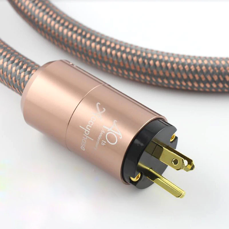 US/EU Plug OFC Accuphase Fever Power Cord 40th Anniversary HiFi Audio Amplifier CD Player Cable Filter Power Cable