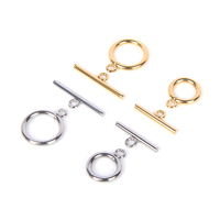 XHN 10Sets Stainless Steel OT Clasp Toggle Clasps for DIY Jewelry Making Necklaces Connectors Bracelets Hooks Crafts Accessories