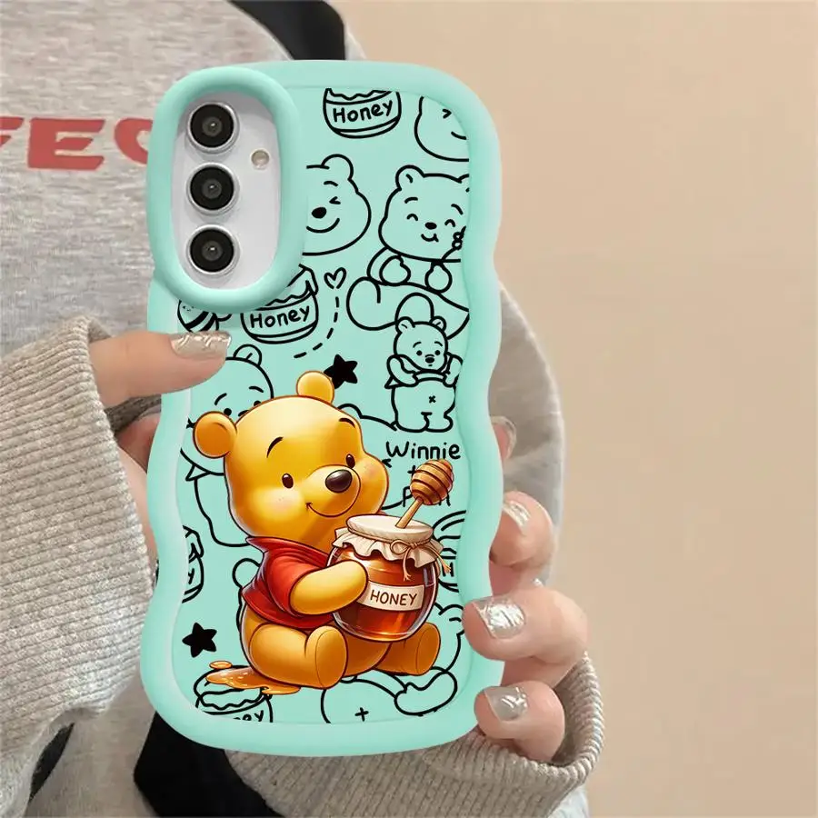 กรณีTPUนุ่มสําหรับSamsung Galaxy A26 A25 A14 A36 A35 A21s A23 A24 A32 A11 A12 A15 A16 Disney Winnie The Pooh