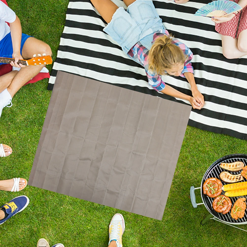 

2 Pcs Fireproof Mat BBQ Camping Supply Fireplace Pad Grass Protector High Temperature Resistant Outdoor Fire Pit Mat