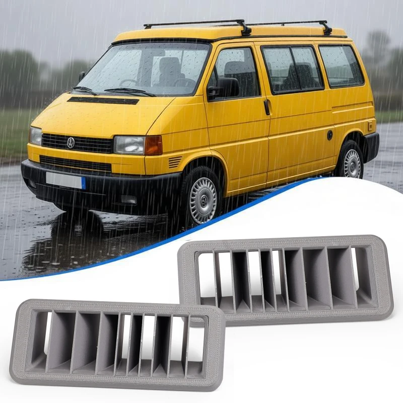 

2Pcs New Dashboard Vent Grill Covers Black 701819071 701819072 For VW Transporter T4 Bus Van Caravan Camper RVs Accessories