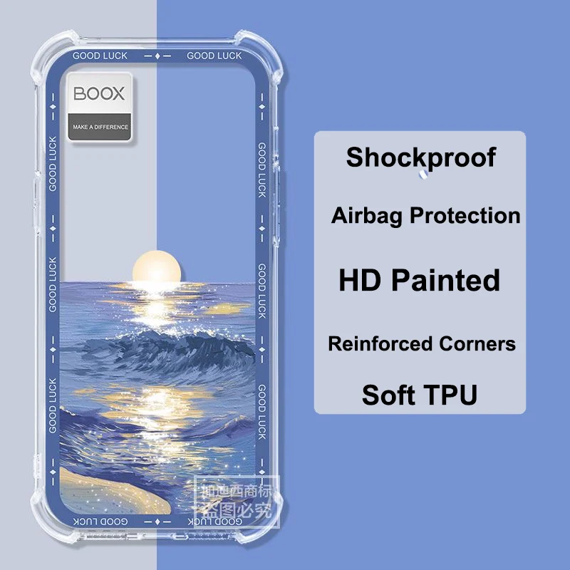 For Boox P6 Air Cushion Shockproof Case For Boox Palma 2 Palma2 Airbag Silicone Soft TPU Cover For Boox Kant 2 Kant2