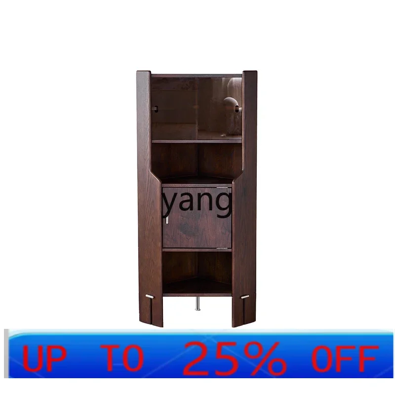 

LMM solid wood storage triangular storage small apartment dining room living room corner locker