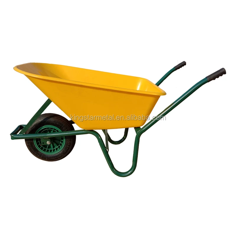 85L Plastic Tray Hand Trolley Barrow Carts For Carrying Goods