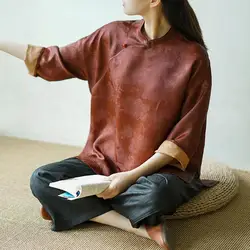 2026 chinese style women vintage traditional hanfu top blouse women elegant vintage jacquard vintage traditional blouse a784