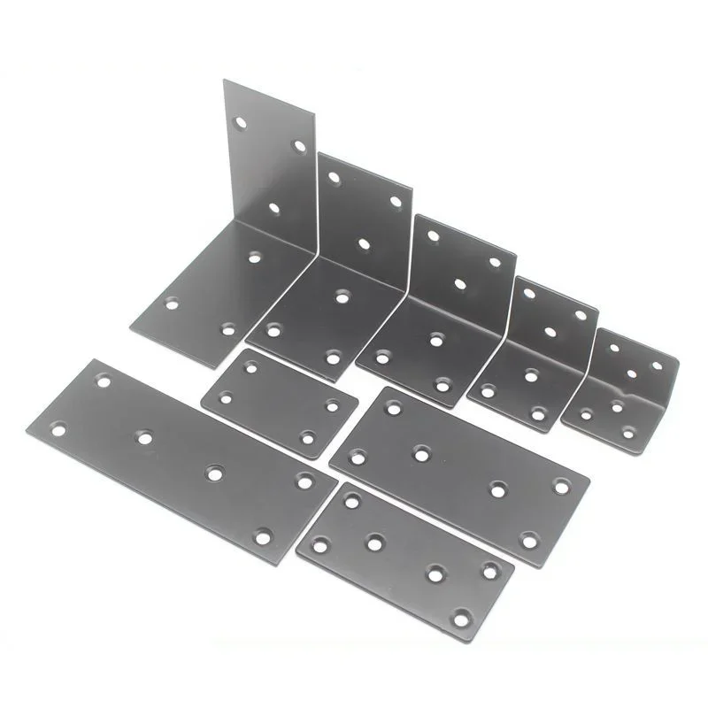 1 PCS Straight Brace Brackets Steel Flat Fixing Mending Joining Plates Straight Support Shelf Bracket Corner Brackets