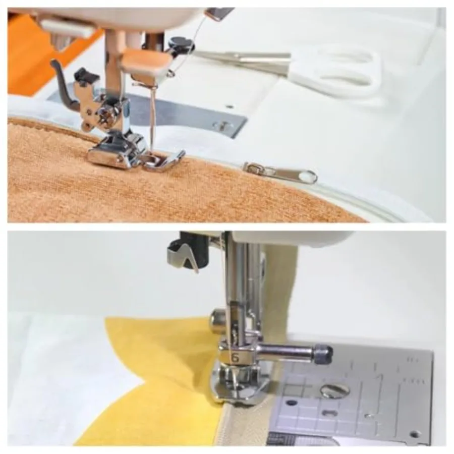 Zipper Foot Kit Includes Invisible Zipper Foot and Wide Zipper Presser Foot for All Low Shank Snap On Singer, Brother, Babylock view 5