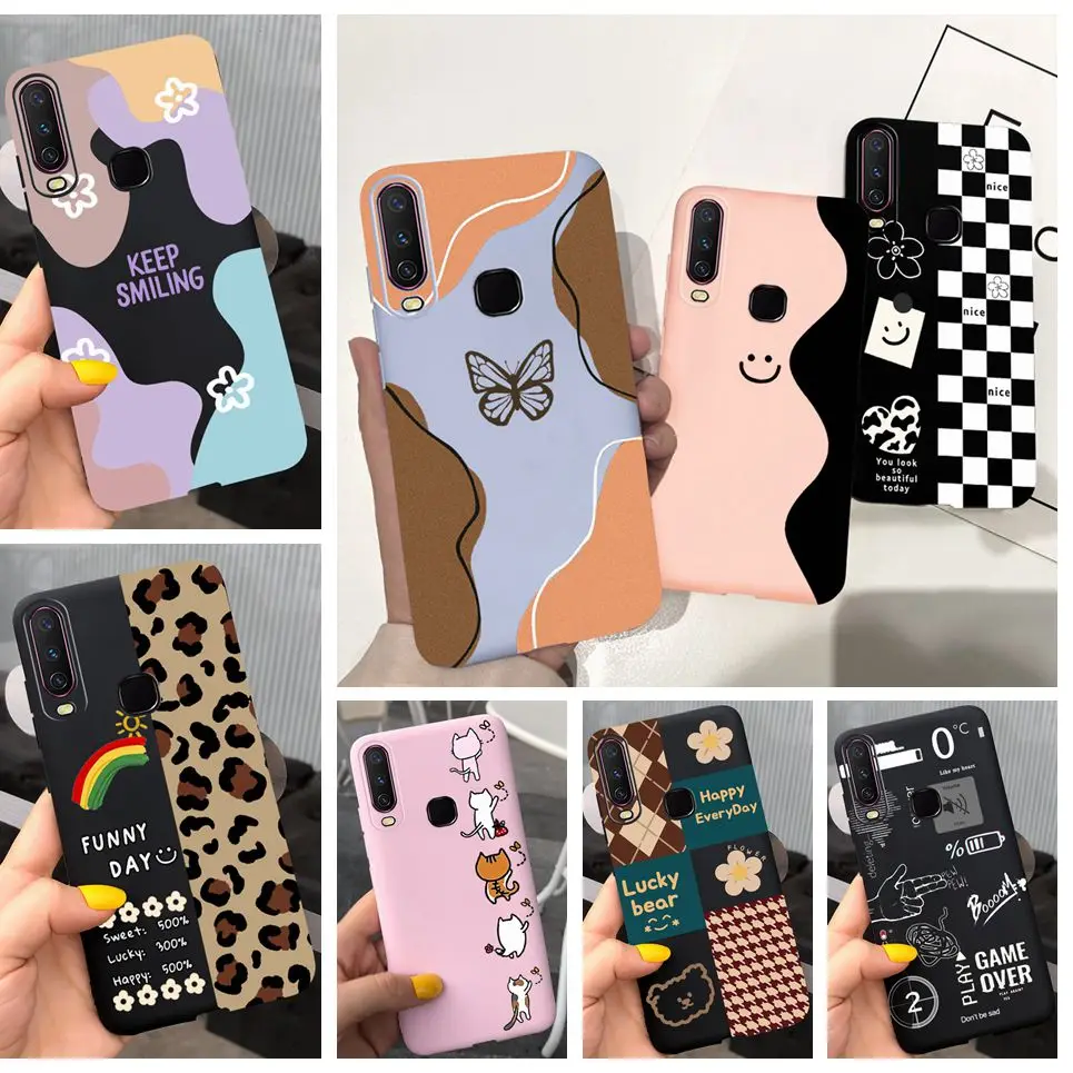 Für Vivo V2026 Vivo V2028 Fall Farbe Block Mode Weiche TPU Silikon Zurück Abdeckung Für Vivo Y12s Y11s Y12 fall Fundas Abdeckung Etui