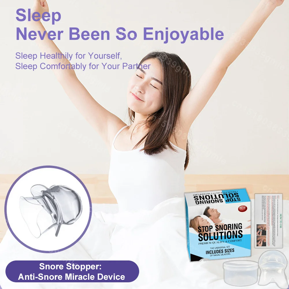 

1 шт./1 коробка, силиконовое устройство против храпа, удерживающее устройство для языка, лучшее дыхание, ночная защита, уход за здоровьем, против храпа, Soluti