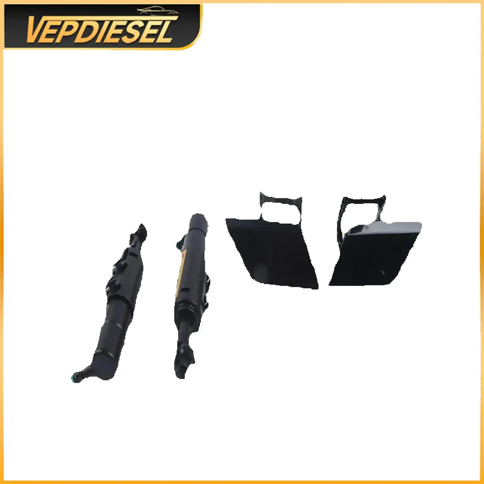 

A2048602747 A2048602847 Headlight Washer Nozzle Cylinder Lift Cap 4Pc for Mercedes Benz W204 C250 C300 C350 C63AMG