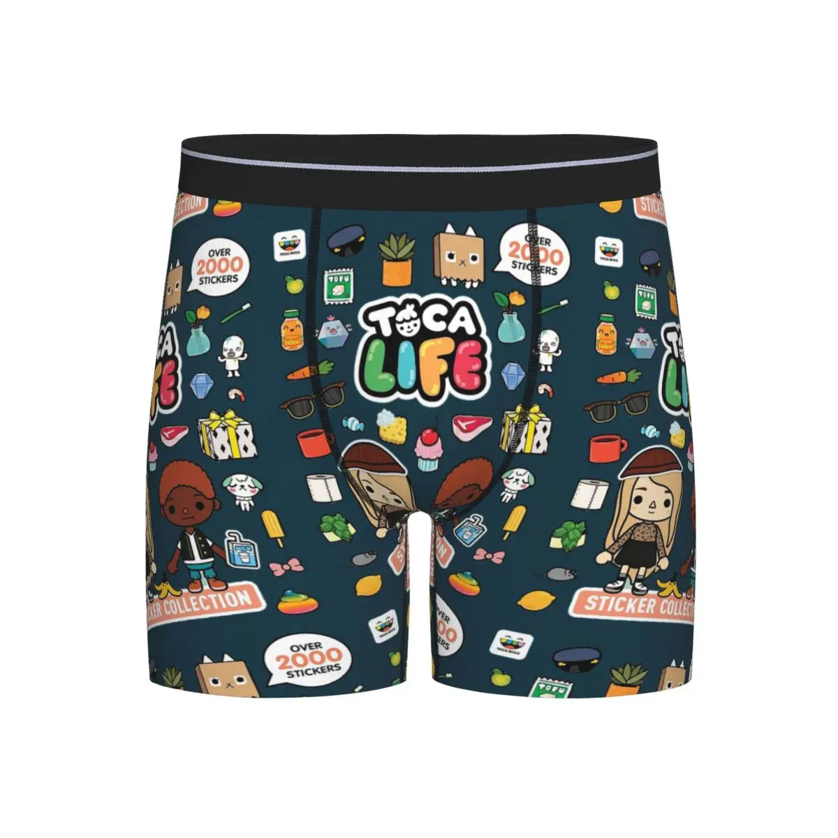 

Long Boxer Underpants Shorts Toca Life Box Toca Boca Cute Game Panties Men's Ventilate Underwear for Homme Man Boyfriend Gifts