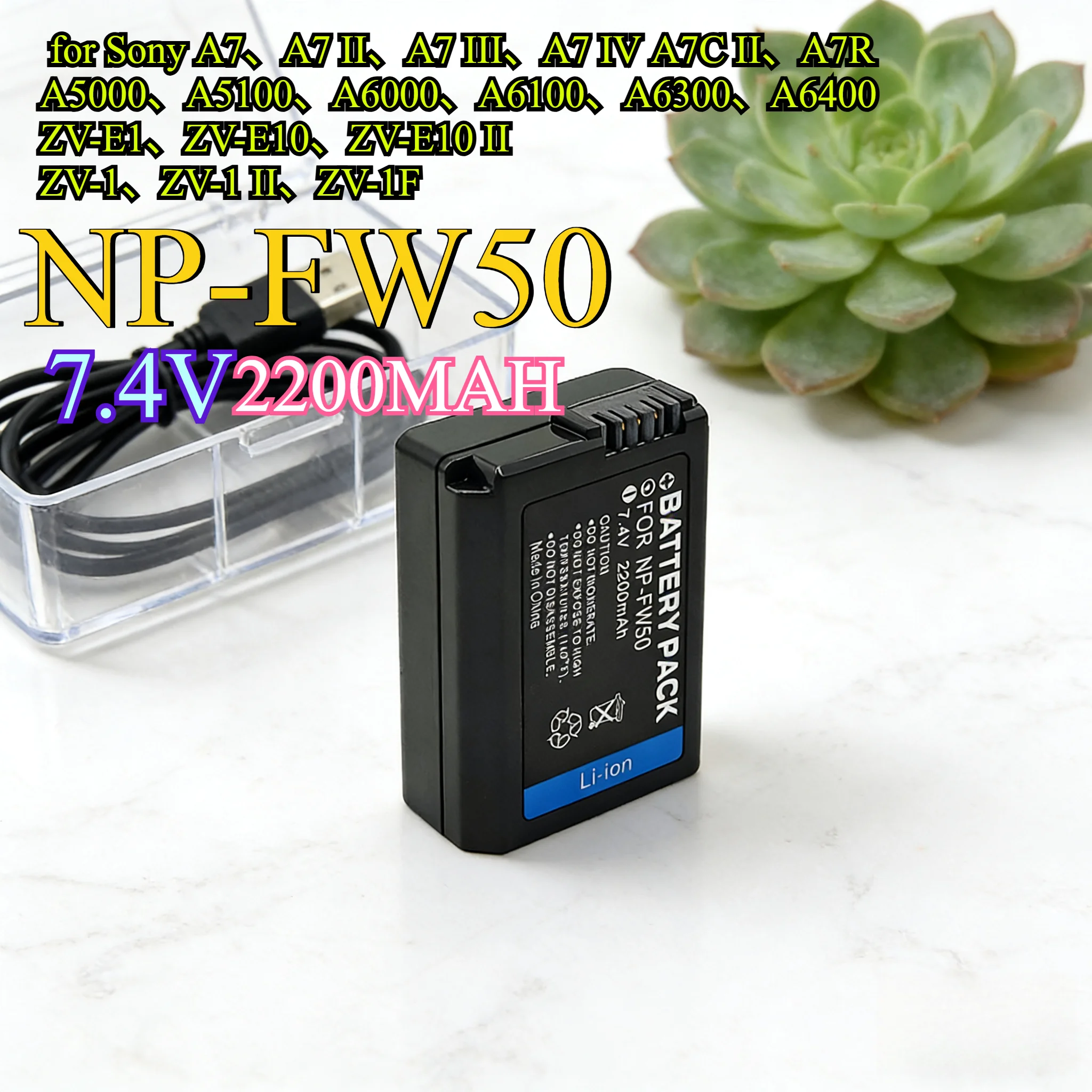 2200Mah NP-FW50 Rep…