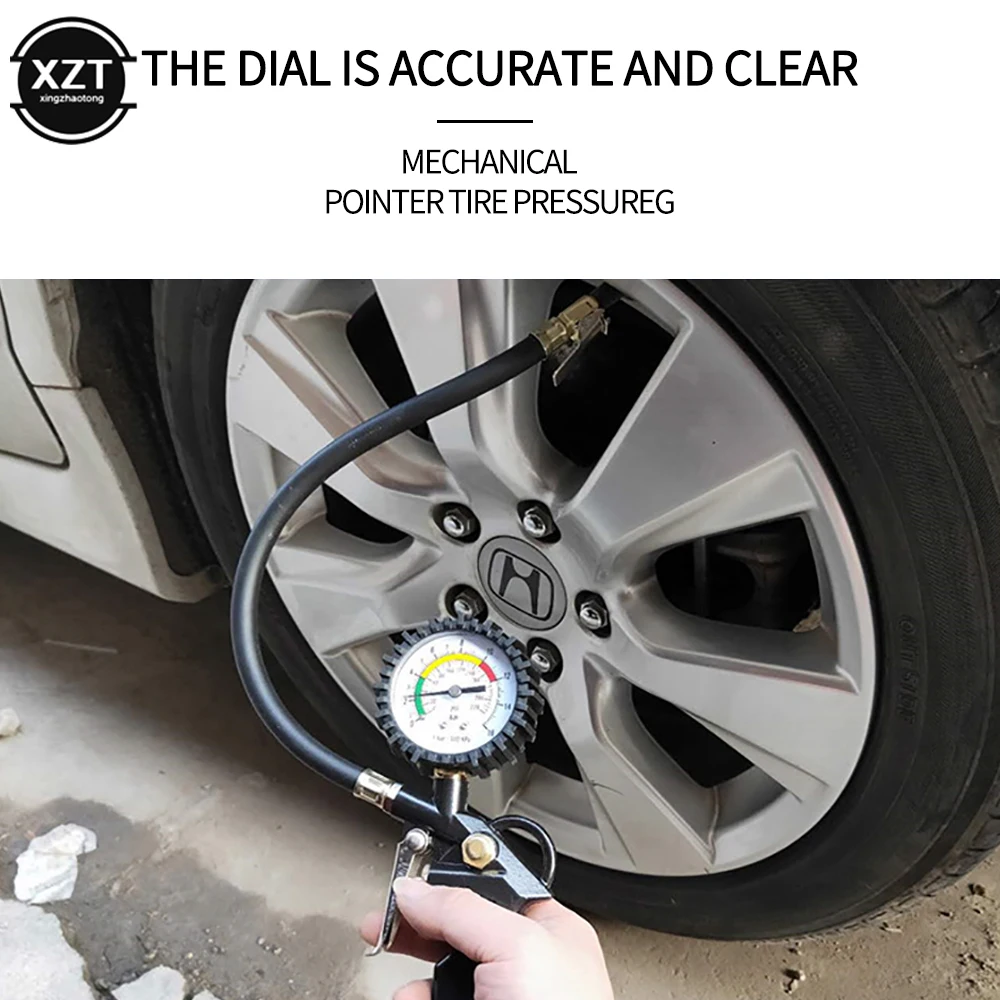 

Car Tire Pressure Gun Tire Pressure Gauge 0-220PSI Digital Display Tire Pressure Gauge for Cars Tire Pressure Monitor US EU Plug