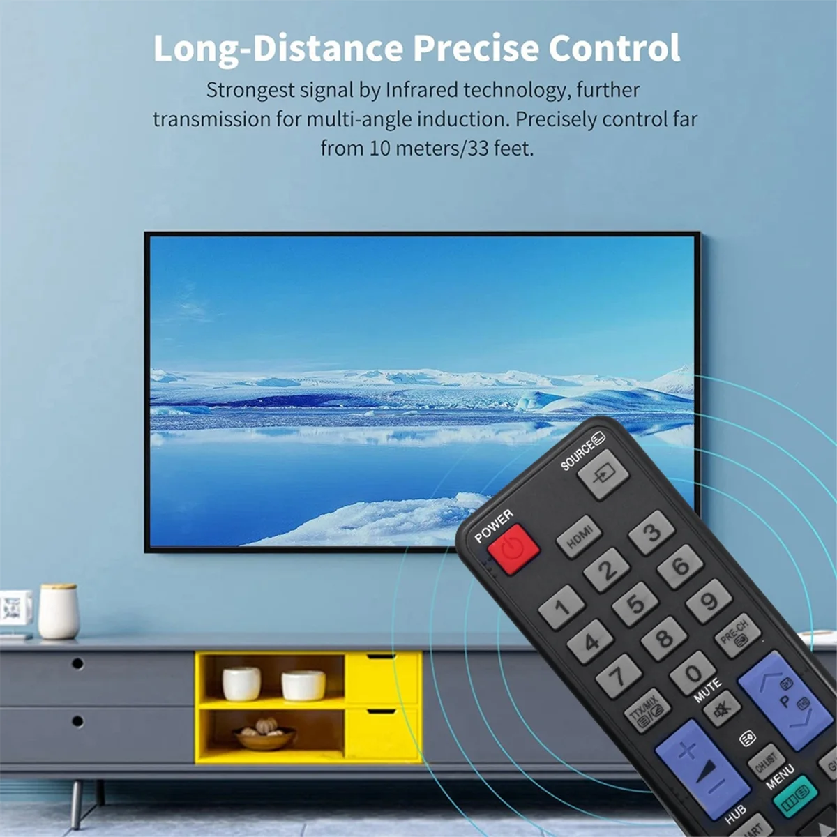 OIIRGO-Replace AA59-00507A Pilot do telewizora Samsung Smart LED Television