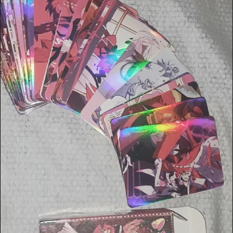 Spot 55pcs Hazbins Hotels Cards Charlie Morningstar Vaggie Alastor Anime Periphery Postcard Classic Toys Photo Gift Hot Sales