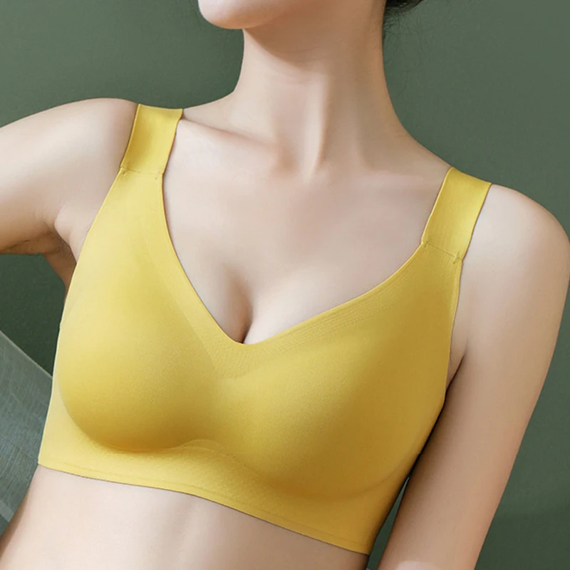Sports Yoga Bras Seamless Active Bra Push Up High Quality Ladies Lingerie Wire Free Soft Sleep Wear Underwear For Woman Tops