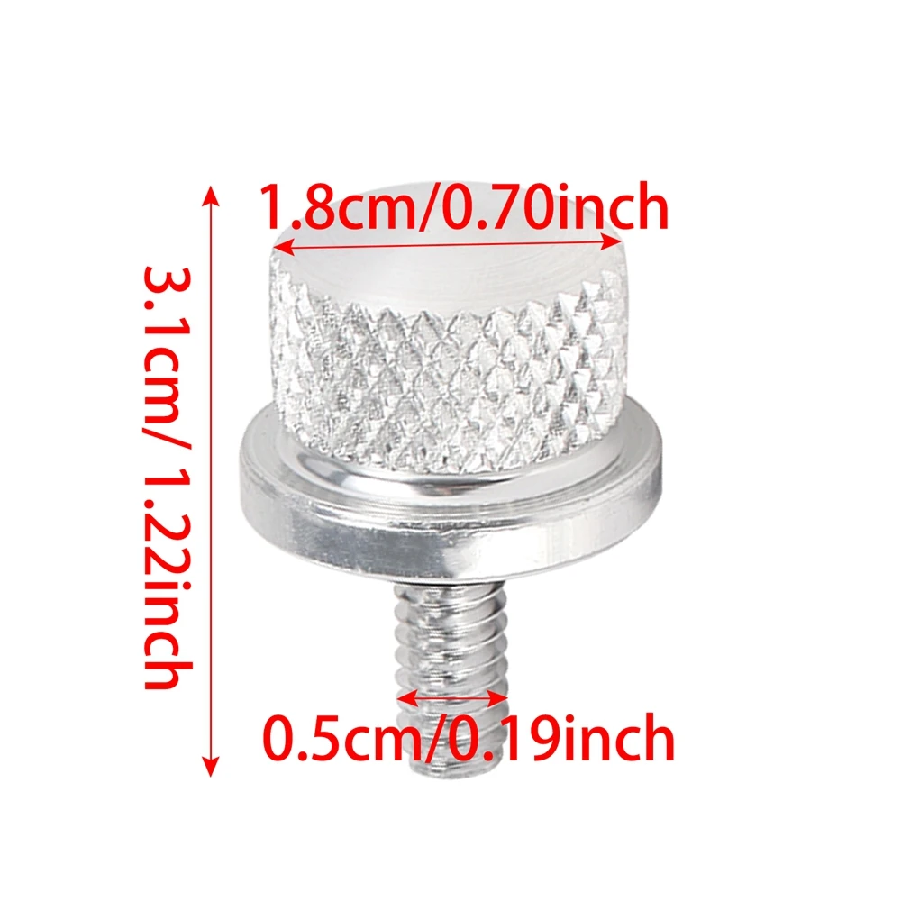 Śruba tylnego siedzenia motocykla śruba błotnika śruba 1/4 "-20 gwint Chrome dla Harley Sportster Dyna Softail przemieszczanie się po ulicy 1996-2015 XL FL