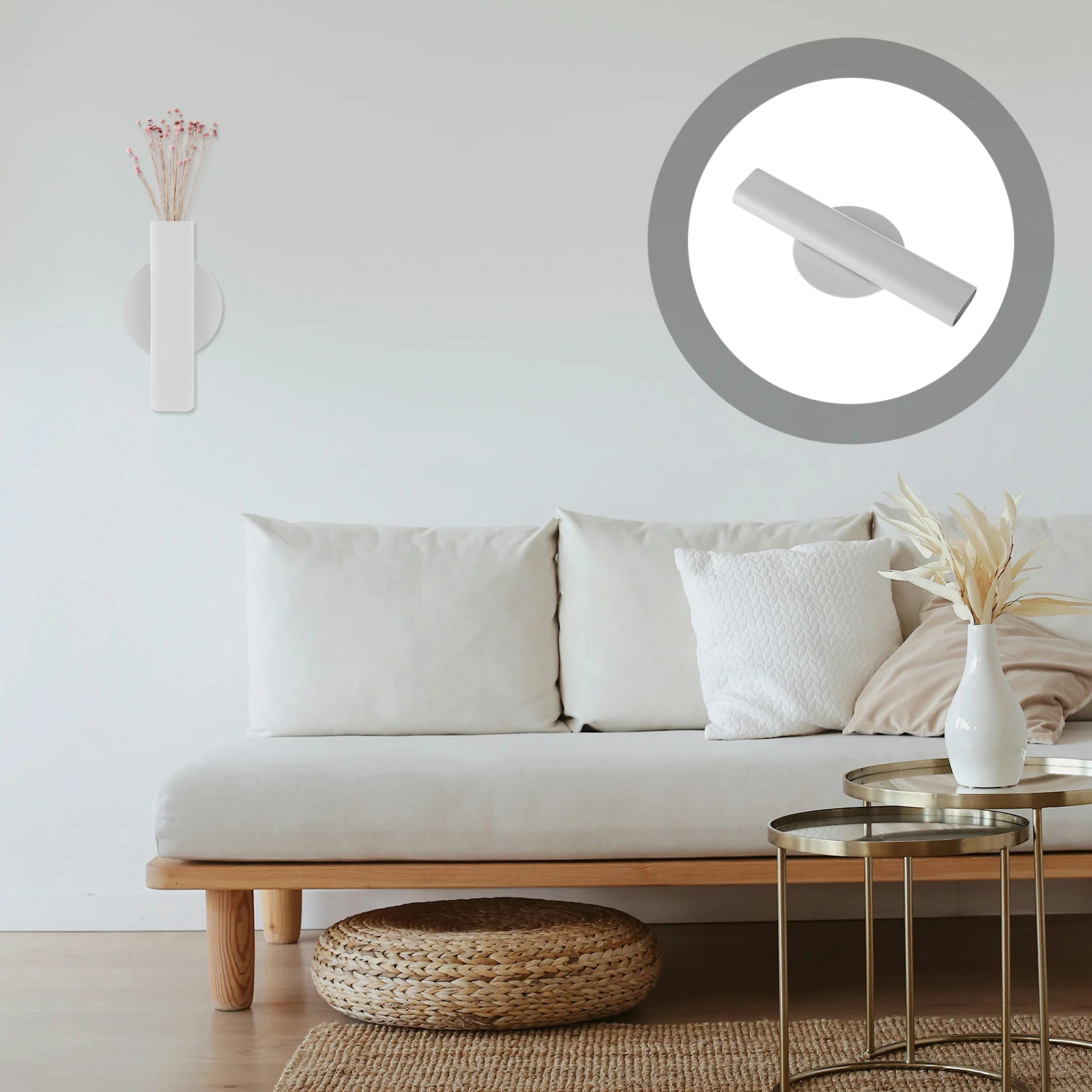 

Metal Flower Wall Vase Decor Chic Artistic Design for Home Office Wedding Party Festival Gift Wall Vases for Decor