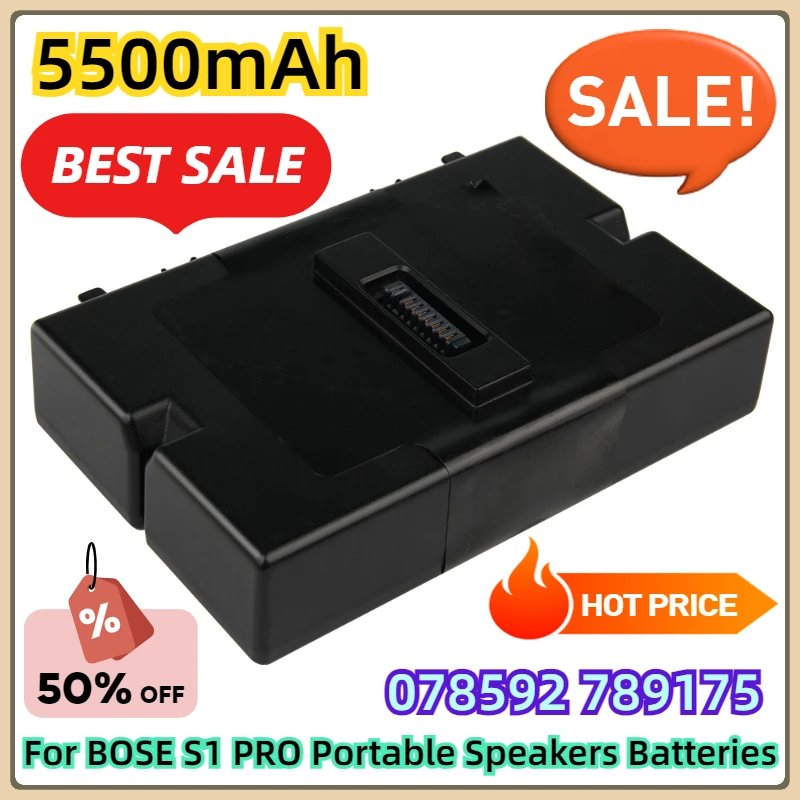 

For BOSE S1 PRO Portable Speakers Batteries 5500mAh Replacement Battery 078592 789175