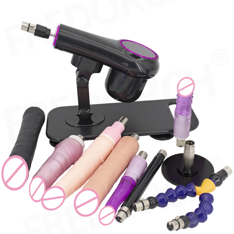 

FREDORCH Sex machine for woman Automatic Masturbation Pumping Gun 3XLR sex machines for adults With Big Dildo sex machine toy