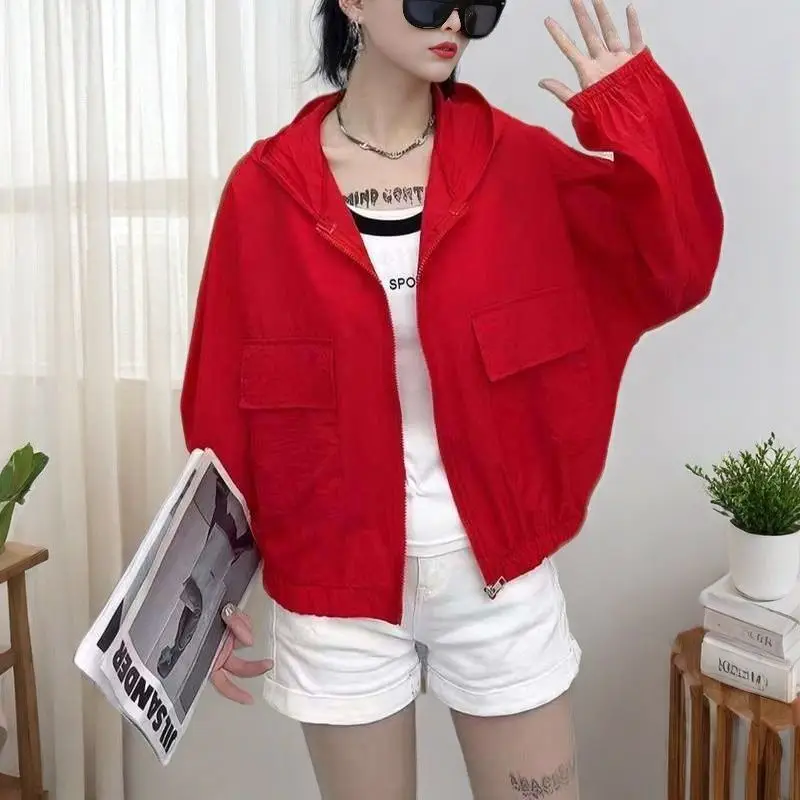 Short Sunscreen Clothing Women Summer Jacket Breathable Versatile Student Korean Loose Casual Sunscreen Outerwear Female Tops