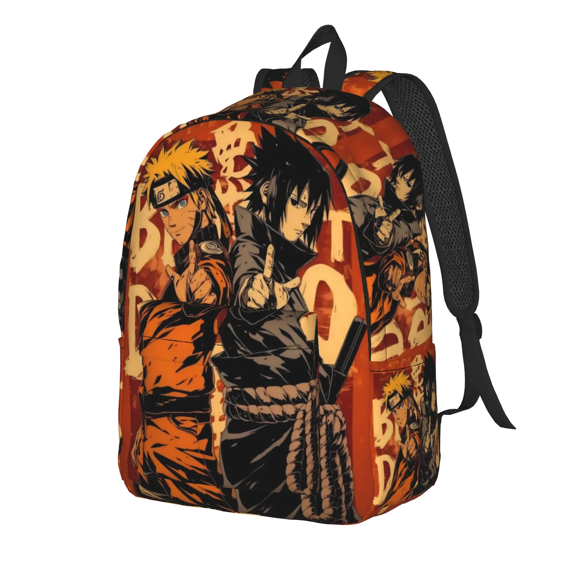 Fashion Naruto anime comic Backpack  Mochilas Harajuku Design Office Work Retro Washable Rucksack