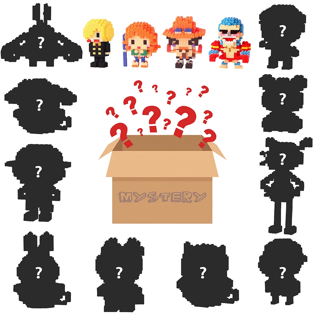 

Plastic Micro Building Blocks, with various anime characters randomly sent, It can be given as a Christmas gift..