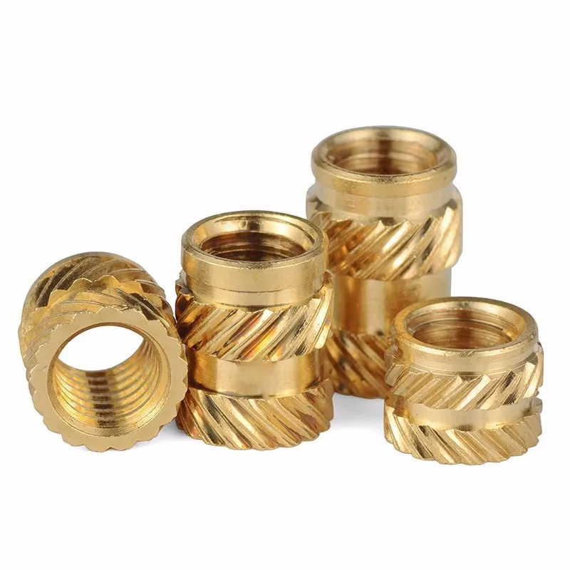 M2 M3 Brass Insert Nut Hot Melt Heat Knurled Embed Injection Copper Insertnut 3D Print Plastic Board Nuts Inserts