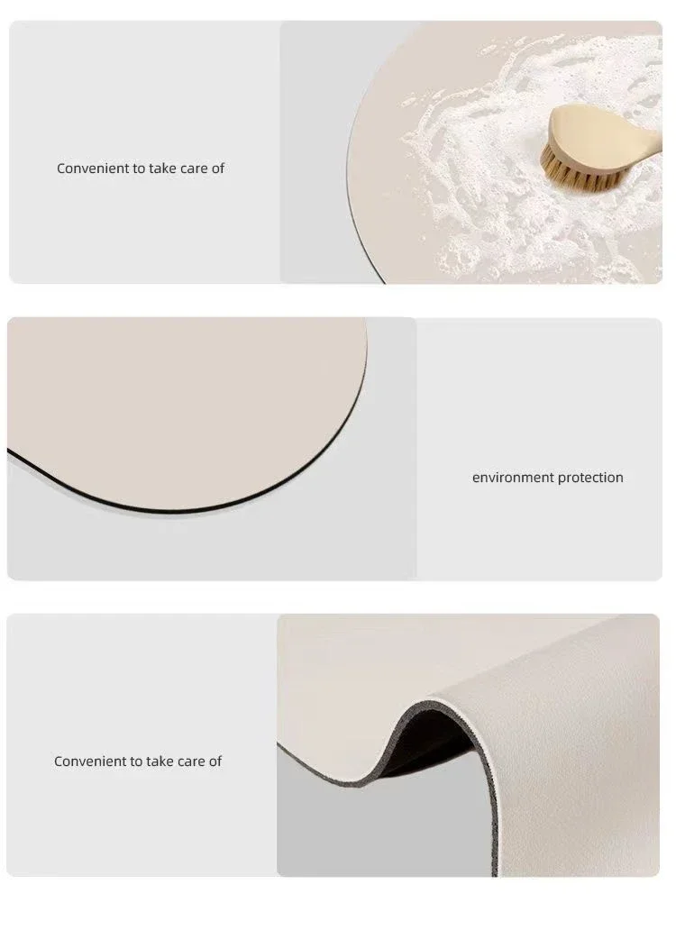 40x60cm Rutschfeste Diatomeen-Badematte, Schnelltrocknende, Hochabsorbierende Bodenmatte für die tägliche Nutzung in Dusche und Toilette – Detail 5