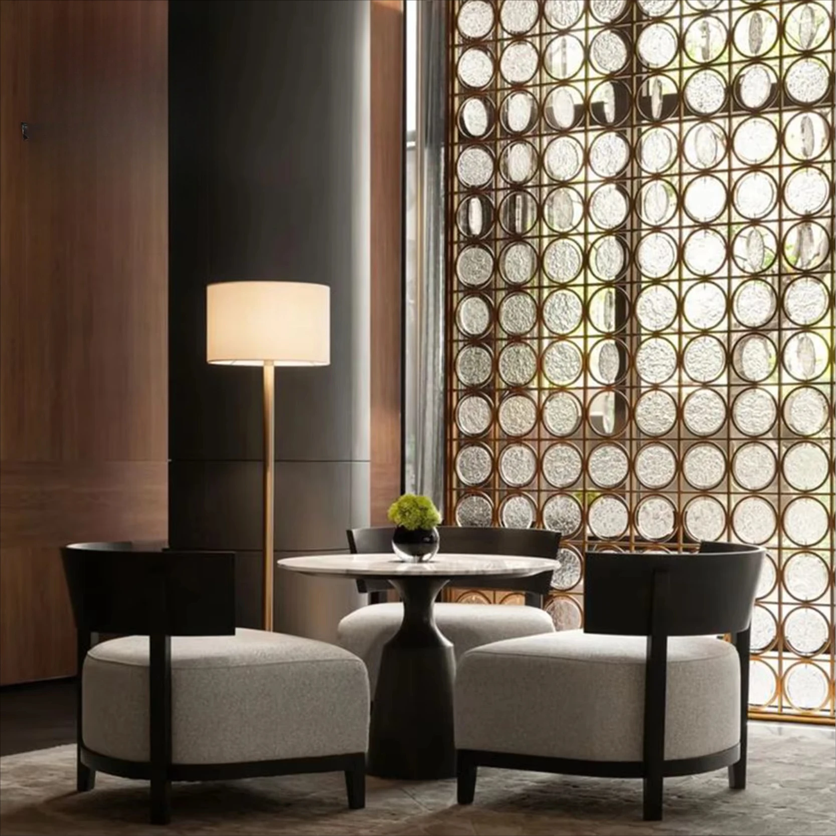 Custom home decoration metal screen partition stainless steel compartment, suitable for indoor luxury gold bedroom