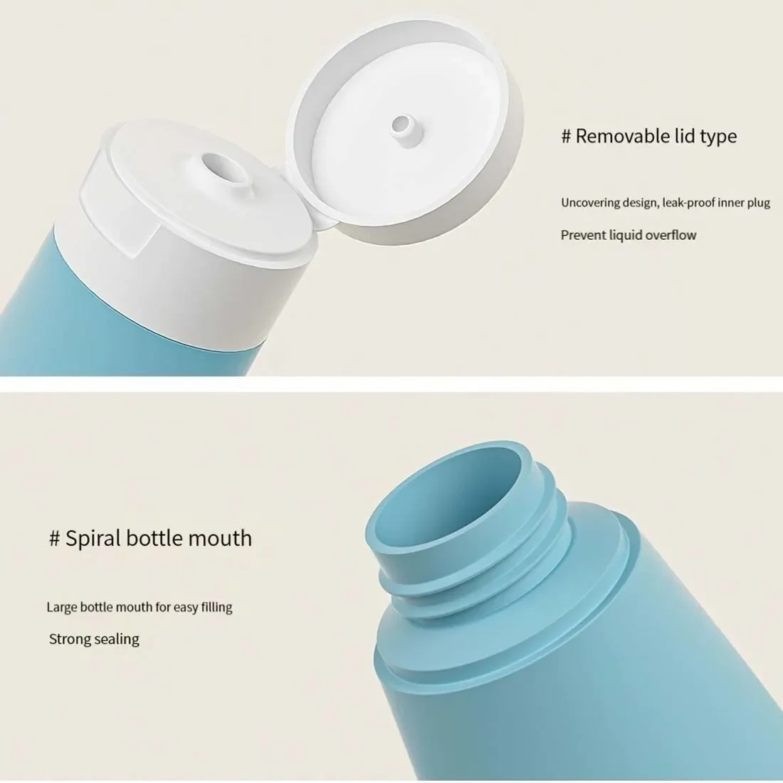 Morandi Tube Quetschflasche, tragbare Hautpflegeprodukte, Abgabe von Ottle Lotion, Handcreme, Körperwäsche, Reiseset, füllen leer