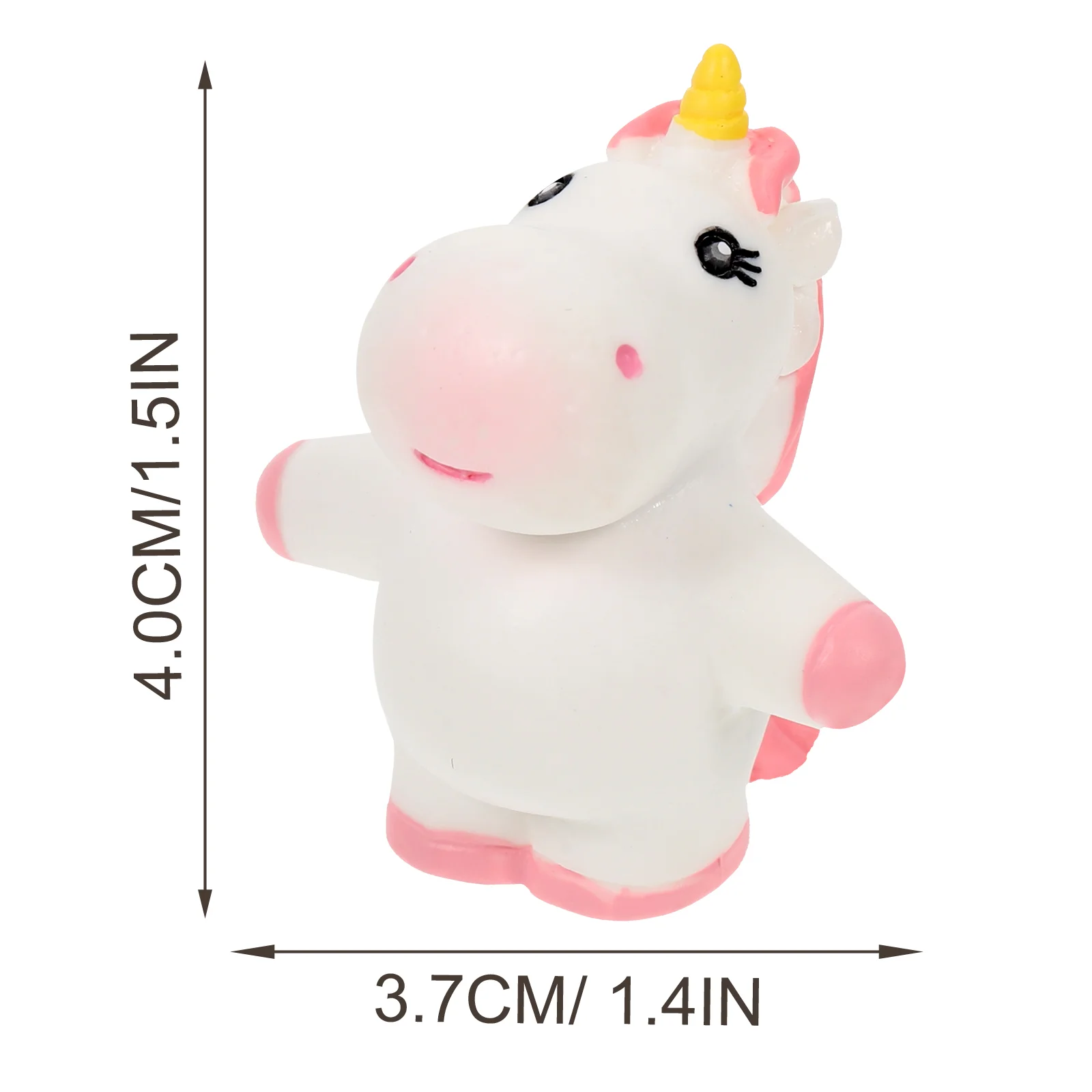 9 Pcs Unicorn Ornaments Mini Cartoon Adorable Landscaping Decor Trolls Toys Adornments for Decoration Bonsai Statue