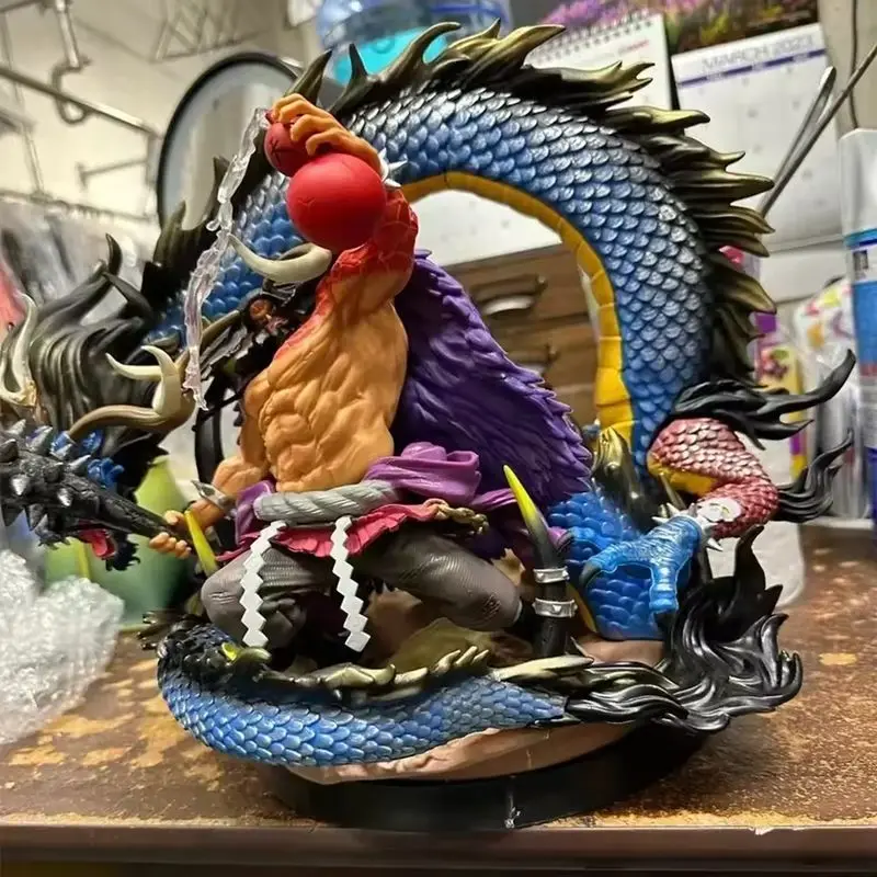 ฟิกเกอร์อนิเมะวันพีซ ไคโด มังกรดำ ขนาด 33 ซม. ทำจาก PVC ของสะสม ของตกแต่ง ของขวัญวันเกิด