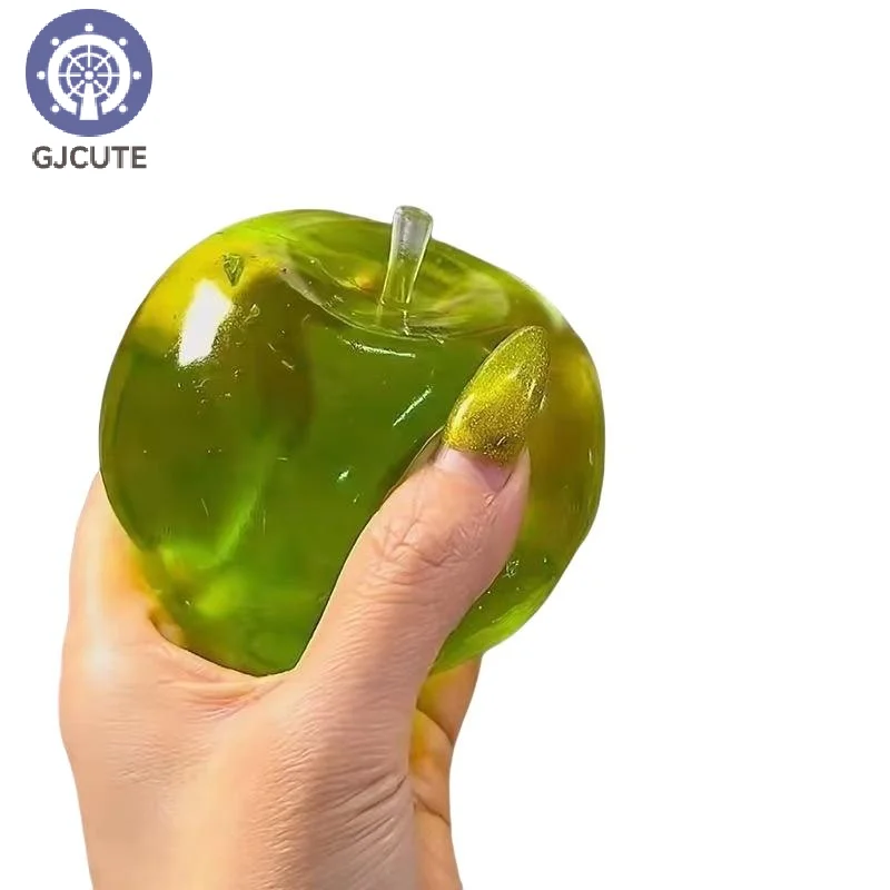 

Новинка, игрушка для снятия стресса в форме зеленого яблока, средство для снятия стресса Fidget Squeezy Aid для управления гневами