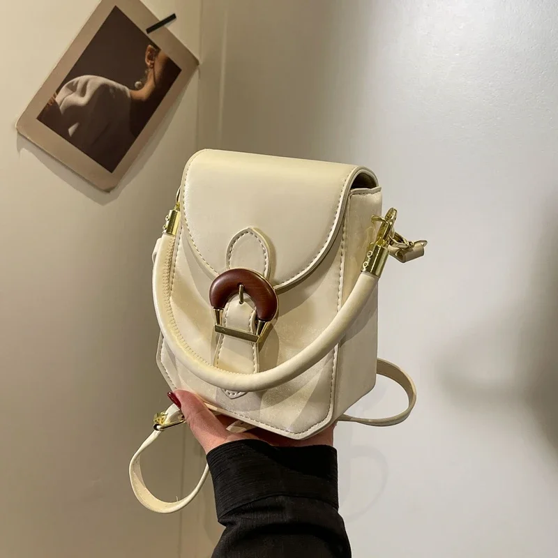 

Spring Hot Selling Buckle Handbag Fashion Versatile PU Women's Crossbody Bag 2024 New Free Shipping Bolso De Mujer