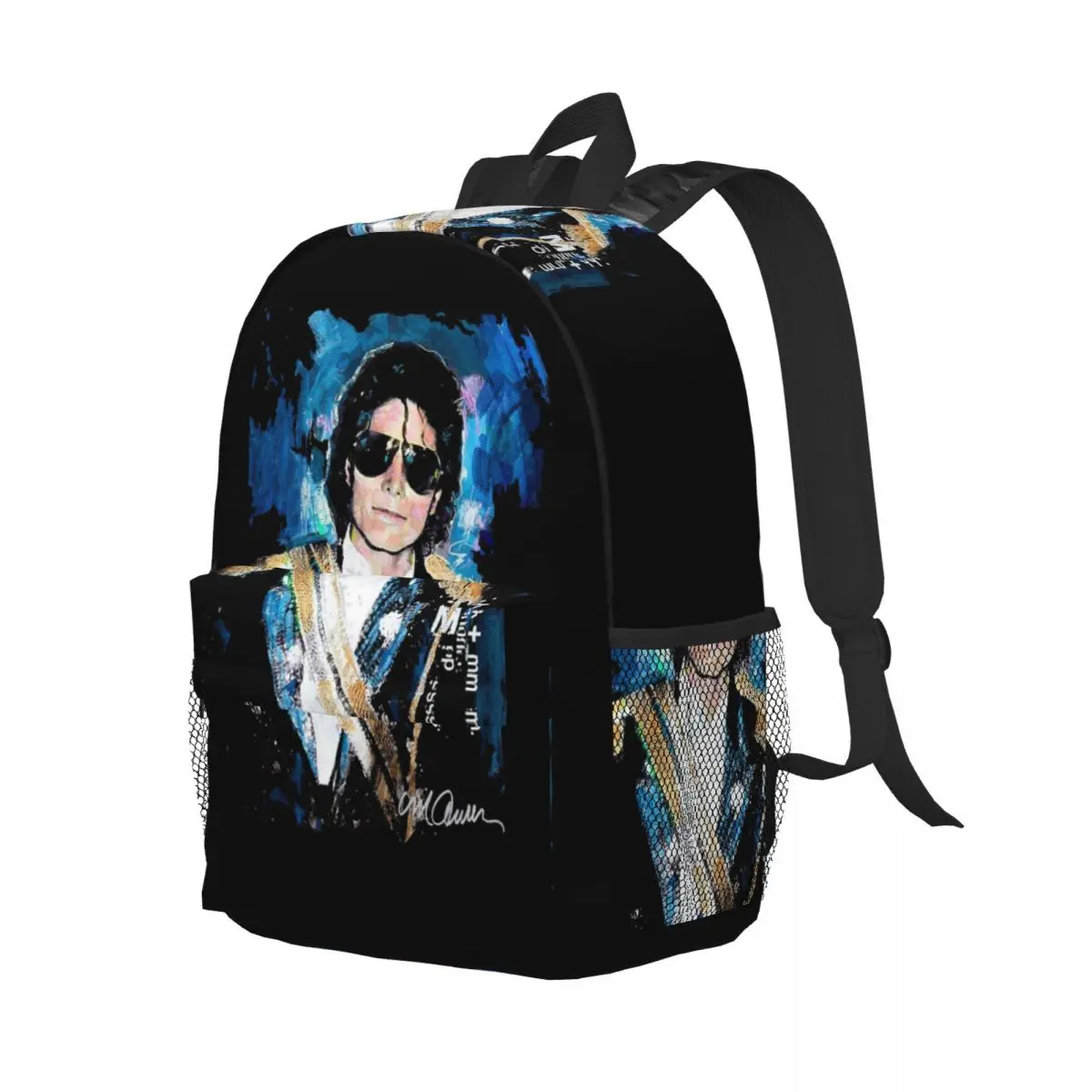 Michael 1984 Grammys Jackson Pop Art Portrait Backpack Student Boys Girls BookBag Men Women School Bag Laptop Shoulder Bags