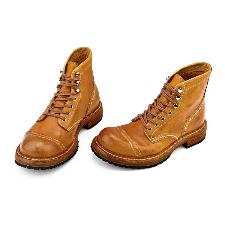 BNMGBGI High-Top Leather Boots 4