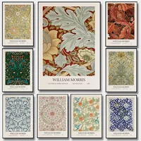1pc William Morris Vintage Floral Poster Victorian Abstract Botanical Art Canvas Painting Room Home Bedroom Decor Perfect Gift