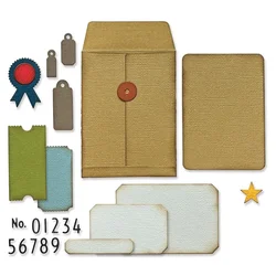 2023 July New Retro Frame Envelope Metal Cutting Dies For DIY Craft Making Paper Greeting Card Scrapbooking No Clear Stamps