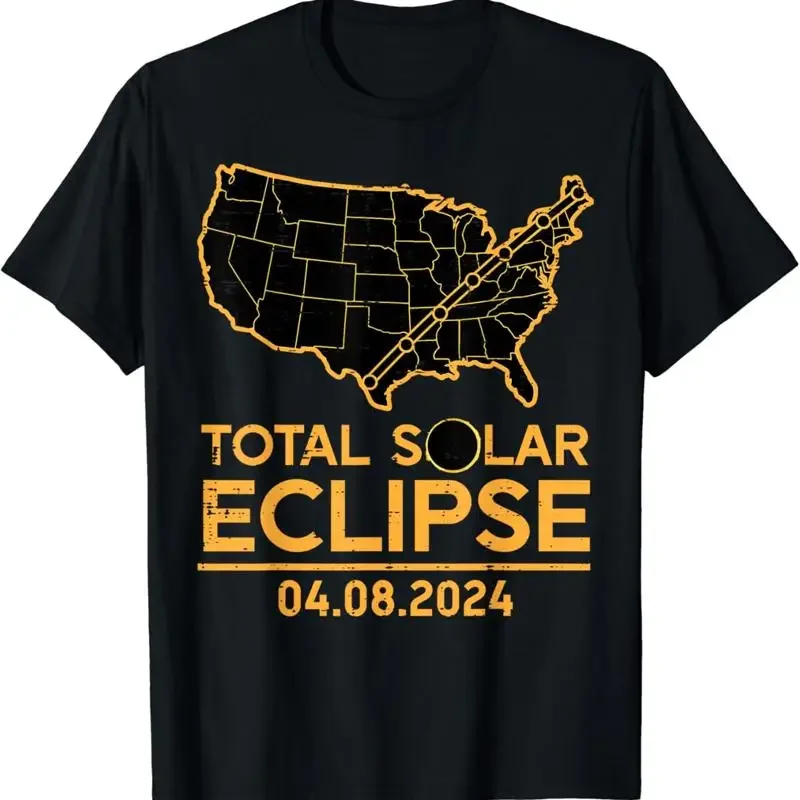 Total Solar Eclipse Map 04 08 24 Totality Kids T Shirt