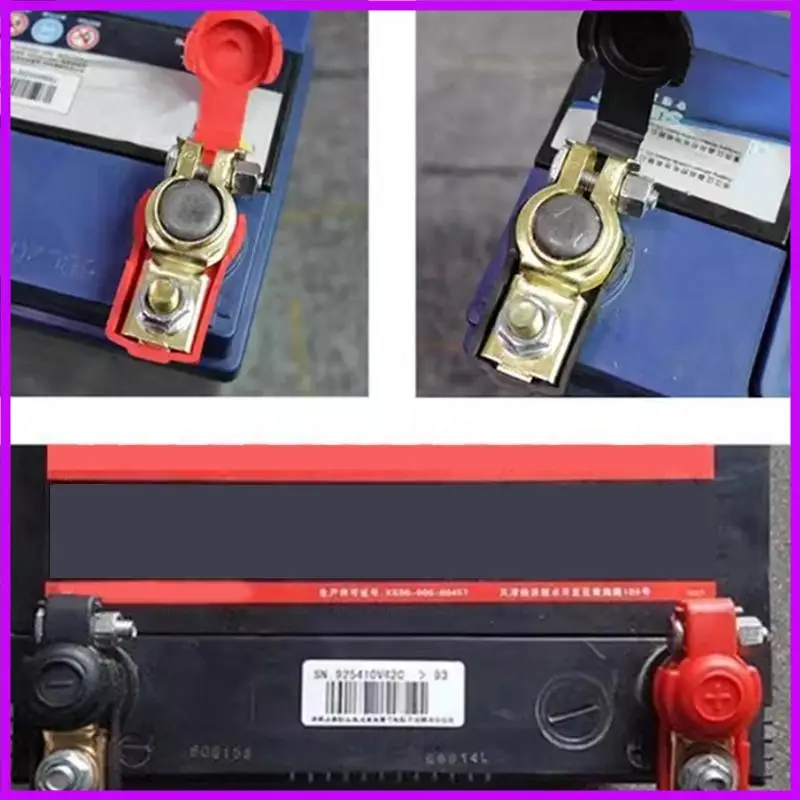 2pcs Car Battery Terminal Wire Cable Clamp Quick Release Connector For 12V 24V Positive+Negative Battery Plates Car Universal