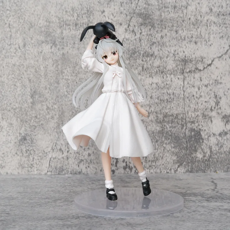 Yosuga No Sora Haruno Sora in Dress with Rabbit Head Statue Action Figurine Desk Collectible Anime Model Toys Figures Gift 14CM