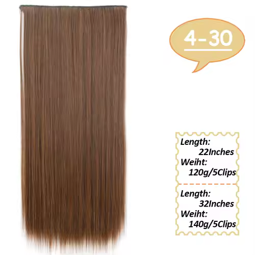 NICESY Synthetic Long Wavy 5 Clips Hair Extensions 22Inch/32Inch Clip On Hair Extensions High Tempreture Fake For Women - Image 34
