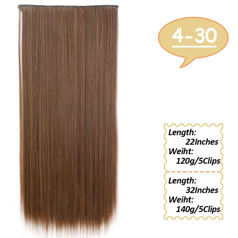 NICESY Synthetic Long Wavy 5 Clips Hair Extensions 22Inch/32Inch Clip On Hair Extensions High Tempreture Fake For Women - Image 34