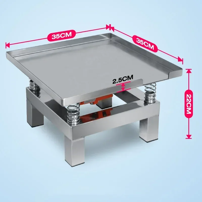 35*35CM Concrete Vibrating Table Vibration Test Bench Test Block Vibration Platform Stainless Steel Mini Vibration Table 3000rpm