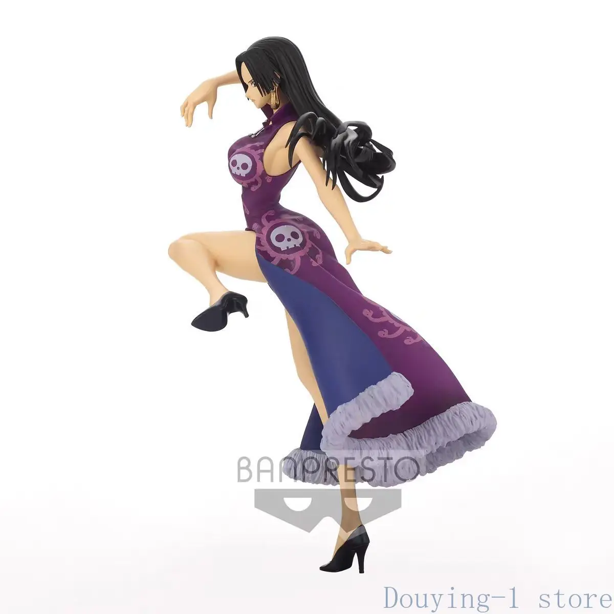 バンダイ本物のワンピースアニメボア・ハンコックアクションフィギュアコレクタブルモデルレディファイト絶妙な人形おもちゃギフト0