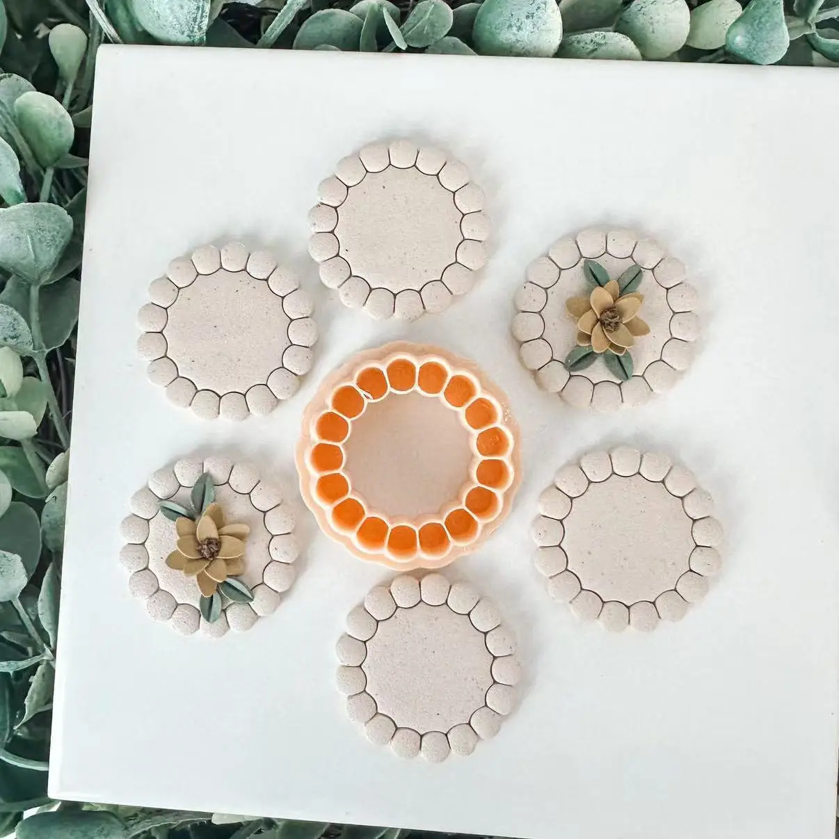 Bohemian Floral Floating Polymer Clay Mold, Elegant Style Design Mold, suitable for DIY earrings and jewelry making