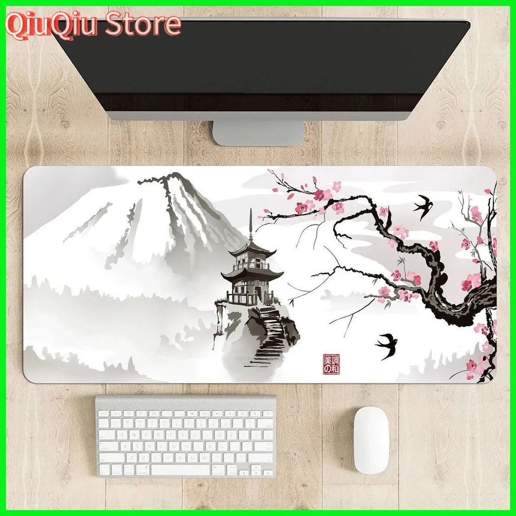 Sakura Mousepad Custom Computer Neue Schreibtischmatten Büro Laptop Naturkautschuk Weiches Mauspad Japan